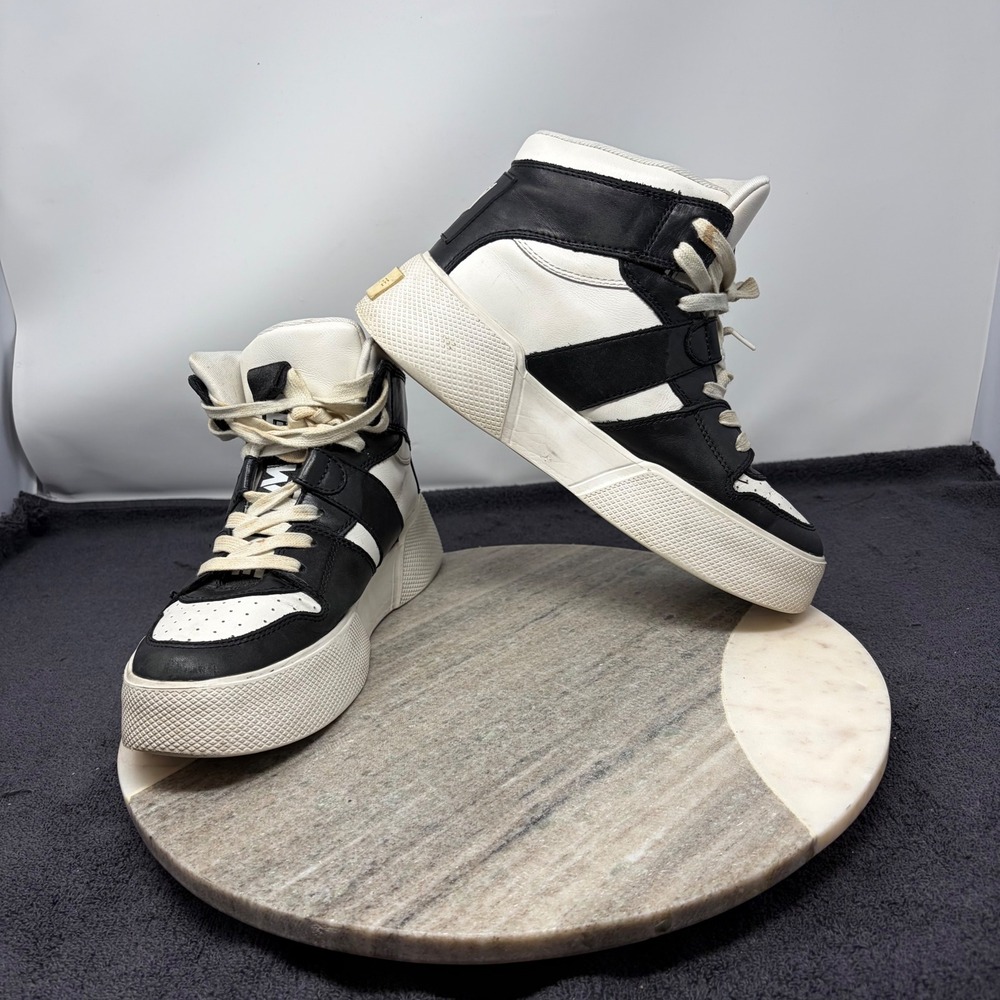 Naked Wolfe Phantom Sneakers Womens High Top Platform Leather 9 Black White